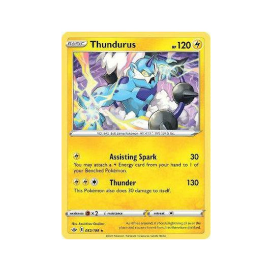 Thundurus 52/198 in Portuguese Chilling Reign Pokémon TCG