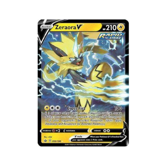 Zeraora-V 53/198 in Portuguese Chilling Reign Pokémon TCG