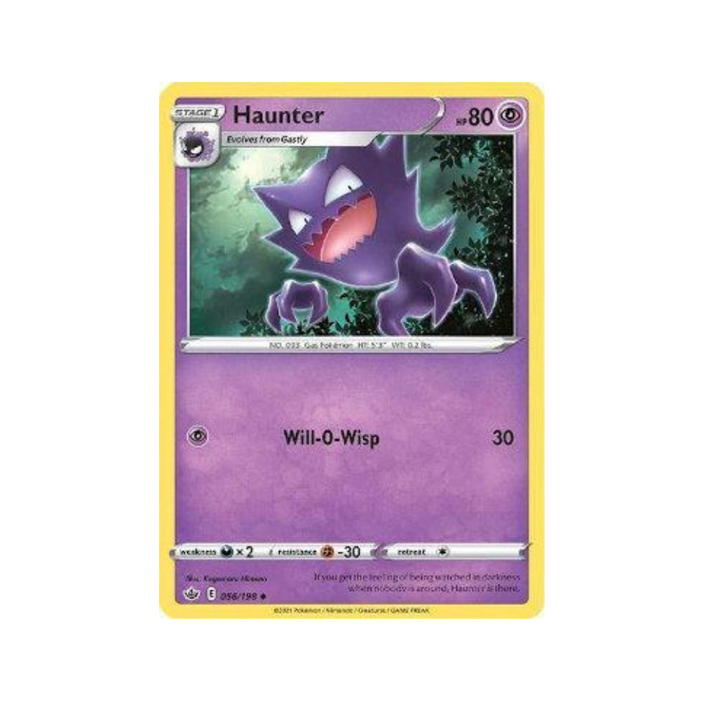 Haunter 56/198 in Portuguese Chilling Reign Pokémon TCG