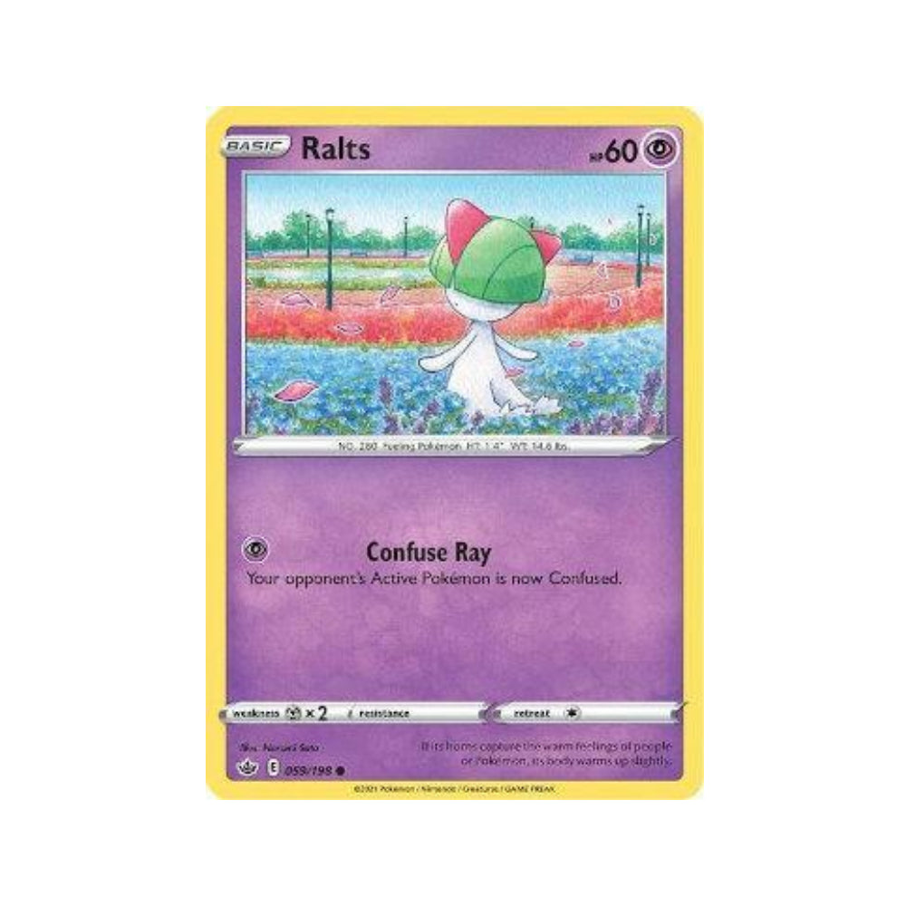 Ralts 59/198 in Portuguese Chilling Reign Pokémon TCG