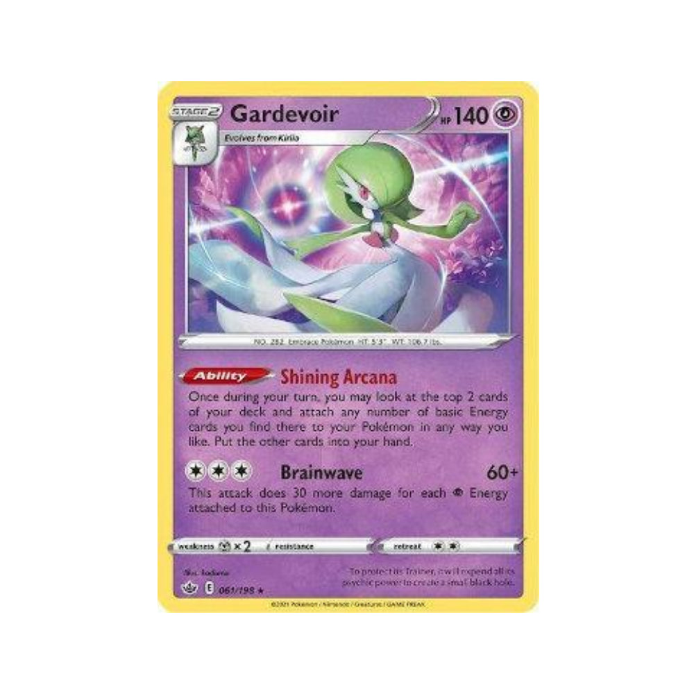 Gardevoir 61/198 in Portuguese Chilling Reign Pokémon TCG