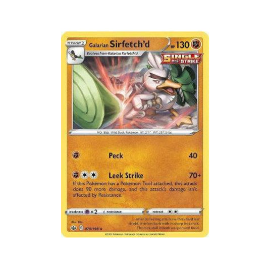 Galarian Sirfetch'd 79/198 in Portuguese Chilling Reign Pokémon TCG