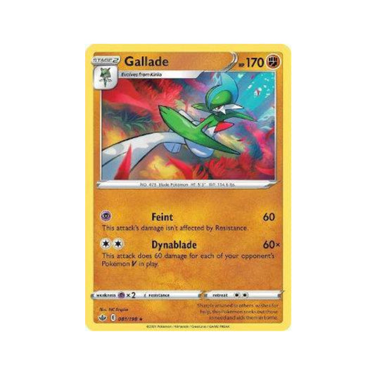 Gallade 81/198 in Portuguese Chilling Reign Pokémon TCG