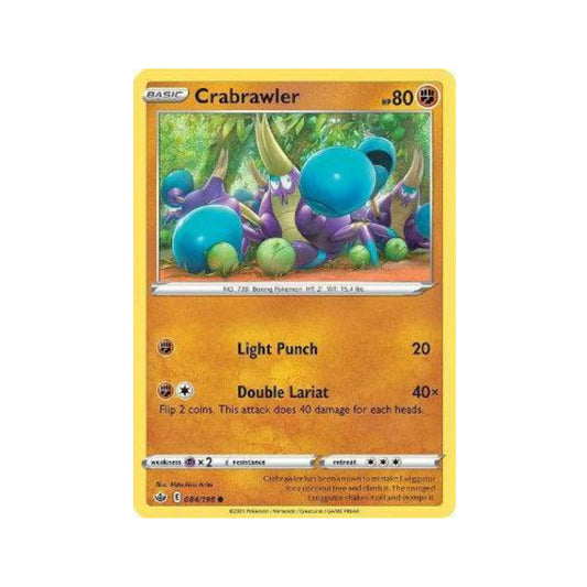 Crabrawler 84/198 in Portuguese Chilling Reign Pokémon TCG