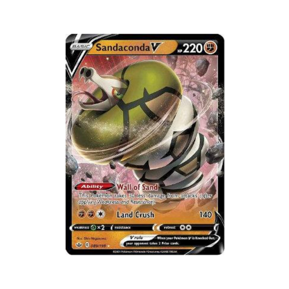 Sandaconda-V 89/198 in Portuguese Chilling Reign Pokémon TCG