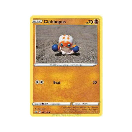 Clobbopus 91/198 in Portuguese Chilling Reign Pokémon TCG