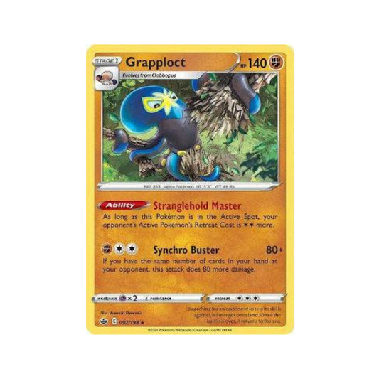 Grapploct 92/198 in Portuguese Chilling Reign Pokémon TCG