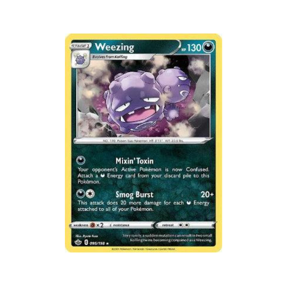 Weezing 95/198 in Portuguese Chilling Reign Pokémon TCG