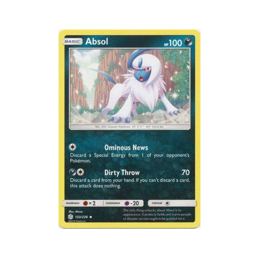 Absol 133/236 in Portuguese Cosmic Eclipse Pokémon TCG