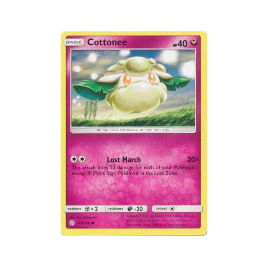 Cottonee 147/236 in Portuguese Cosmic Eclipse Pokémon TCG