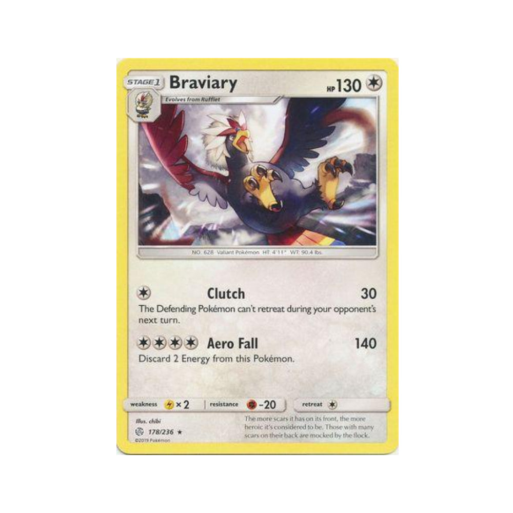 Braviary 178/236 in Portuguese Cosmic Eclipse Pokémon TCG