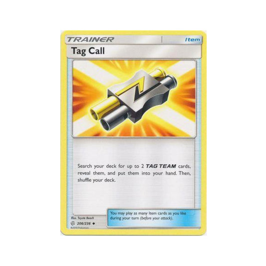 Tag Call 206/236 in Portuguese Cosmic Eclipse Pokémon TCG