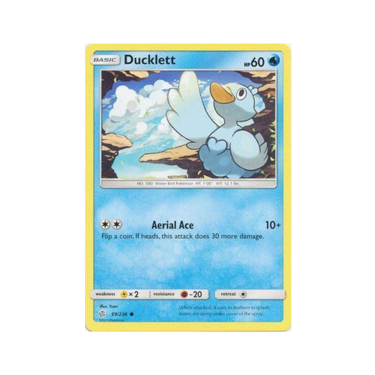 Ducklett 59/236 in Portuguese Cosmic Eclipse Pokémon TCG