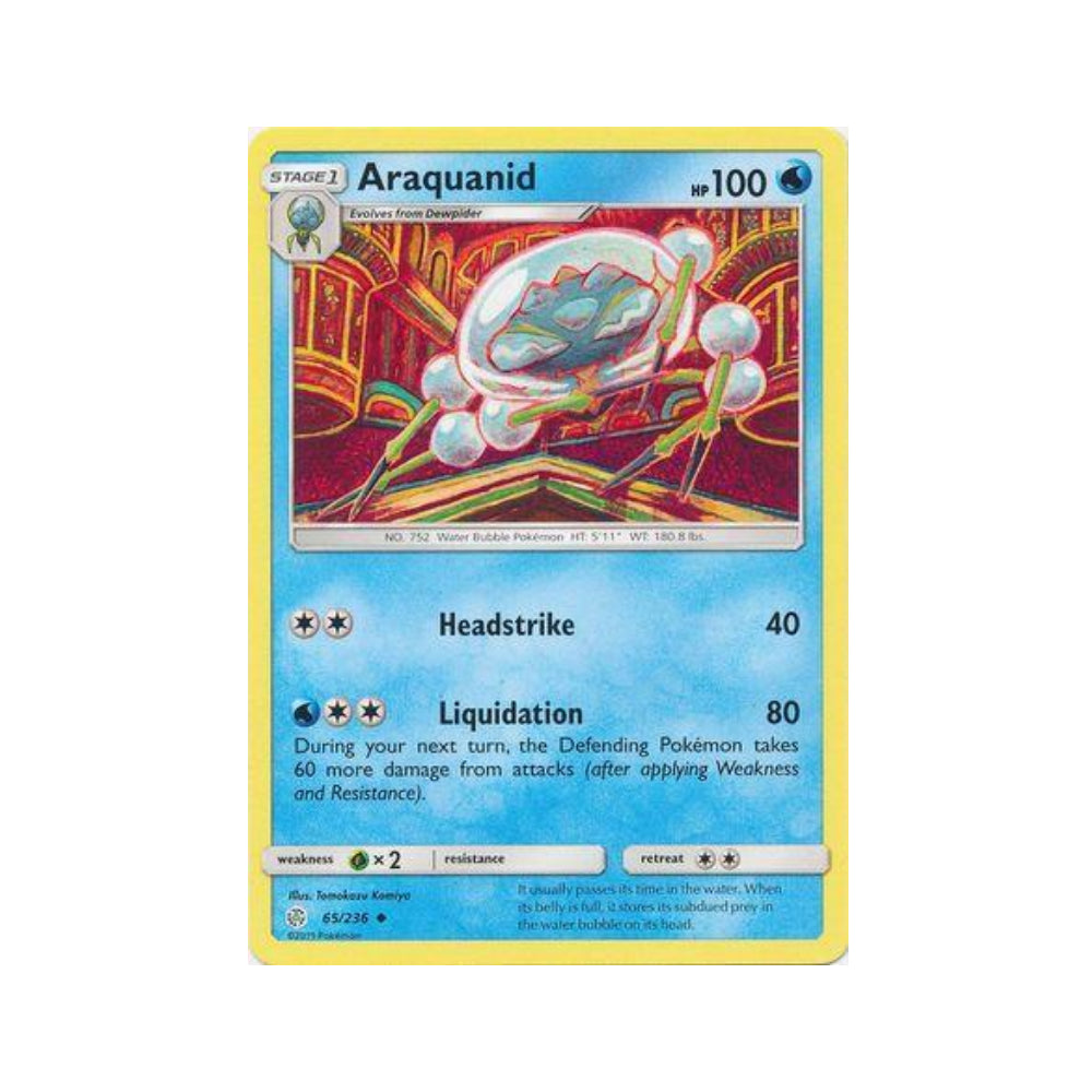 Araquanid 65/236 in Portuguese Cosmic Eclipse Pokémon TCG