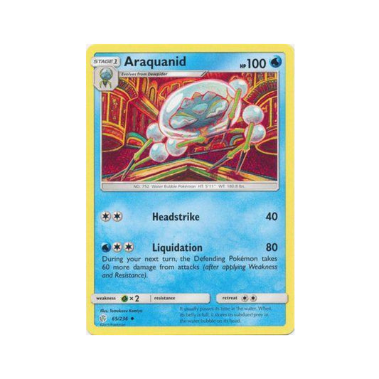 Araquanid 65/236 in Portuguese Cosmic Eclipse Pokémon TCG