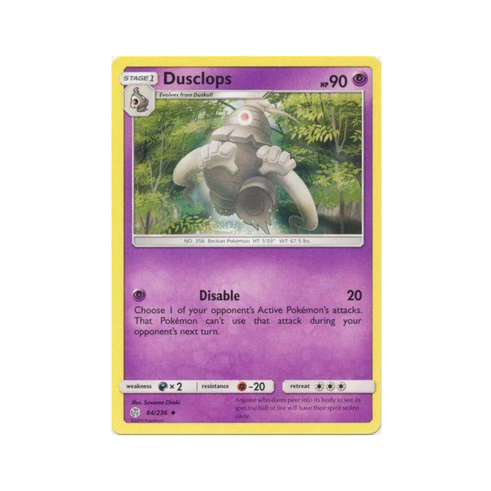 Dusclops 84/236 in Portuguese Cosmic Eclipse Pokémon TCG