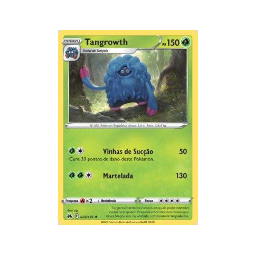 Tangrowth 005/159 in Portuguese Crown Zenith Pokémon TCG