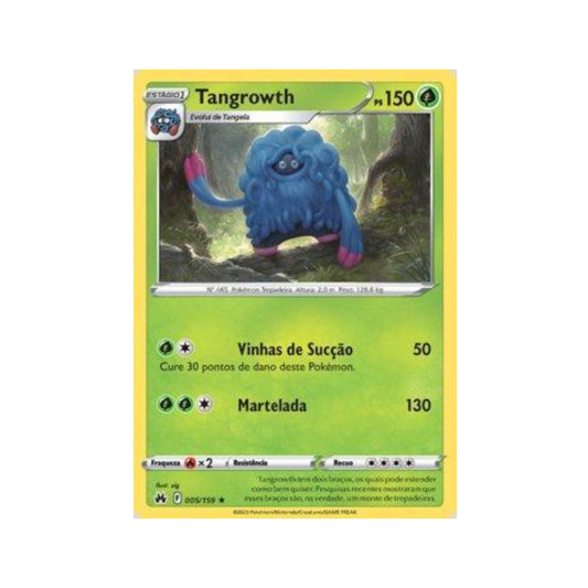 Tangrowth 005/159 in Portuguese Crown Zenith Pokémon TCG