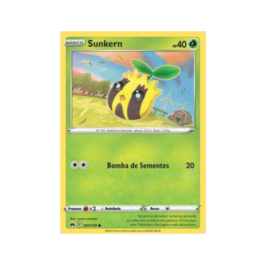 Sunkern 007/159 in Portuguese Crown Zenith Pokémon TCG