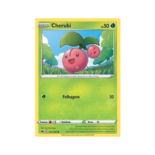 Cherubi 011/159 in Portuguese Crown Zenith Pokémon TCG