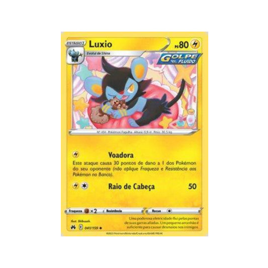 Luxio 041/159 in Portuguese Crown Zenith Pokémon TCG