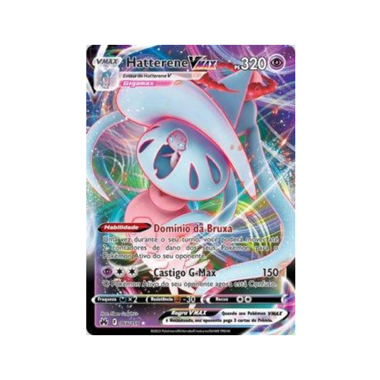 Hatterene-VMAX 066/159 in Portuguese Crown Zenith Pokémon TCG