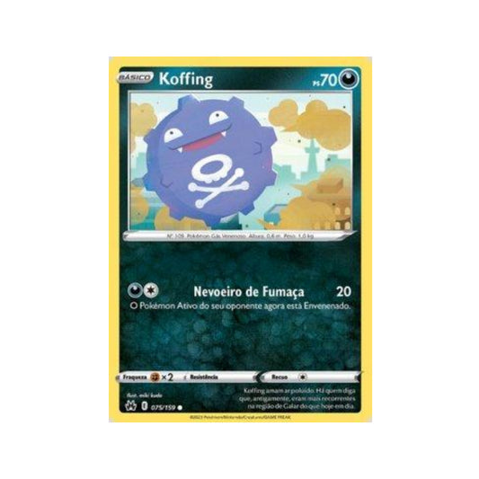 Koffing 075/159 in Portuguese Crown Zenith Pokémon TCG