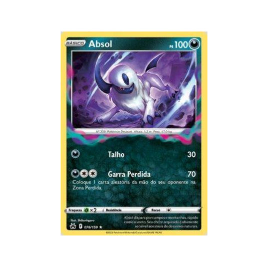 Absol 076/159 in Portuguese Crown Zenith Pokémon TCG