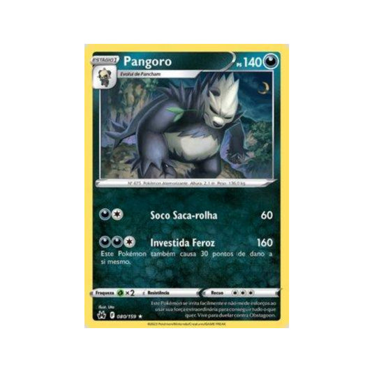 Pangoro 080/159 in Portuguese Crown Zenith Pokémon TCG