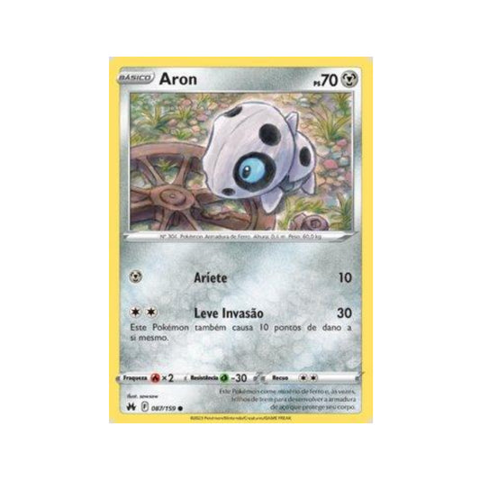 Aron 087/159 in Portuguese Crown Zenith Pokémon TCG