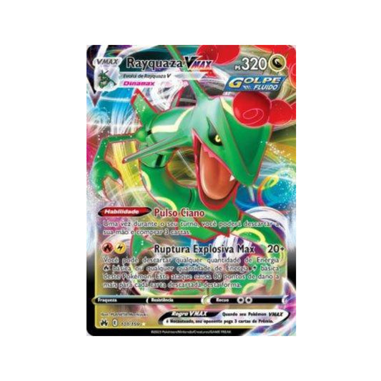 Rayquaza-VMAX 101/159 in Portuguese Crown Zenith Pokémon TCG