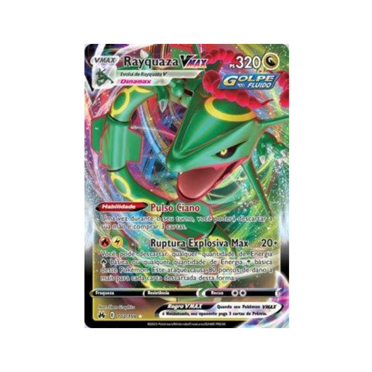 Rayquaza-VMAX 102/159 in Portuguese Crown Zenith Pokémon TCG