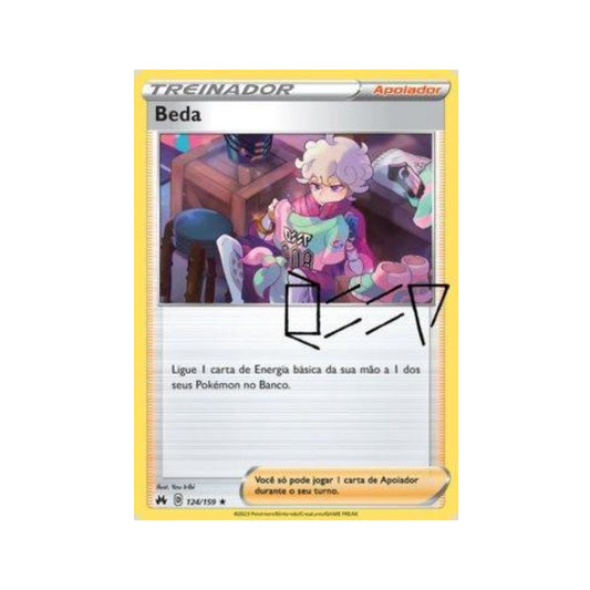 Bede 124/159 in Portuguese Crown Zenith Pokémon TCG