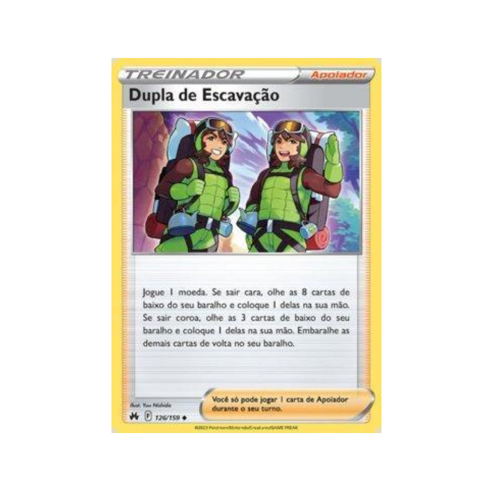 Digging Duo 126/159 in Portuguese Crown Zenith Pokémon TCG