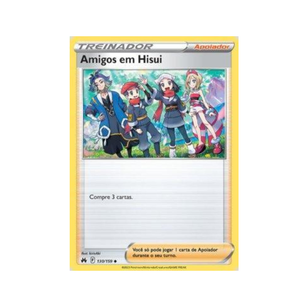 Friends in Hisui 130/159 in Portuguese Crown Zenith Pokémon TCG