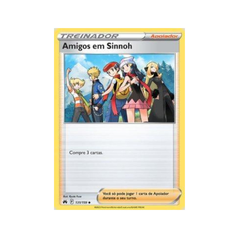 Friends in Sinnoh 131/159 in Portuguese Crown Zenith Pokémon TCG