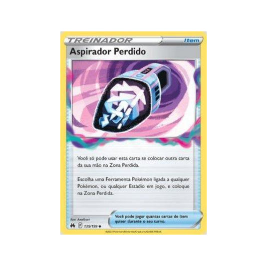 Lost Vacuum 135/159 in Portuguese Crown Zenith Pokémon TCG