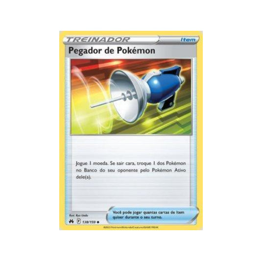 Pokémon Catcher 138/159 in Portuguese Crown Zenith Pokémon TCG