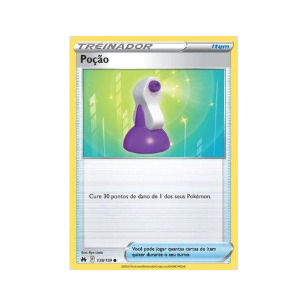 Potion 139/159 in Portuguese Crown Zenith Pokémon TCG