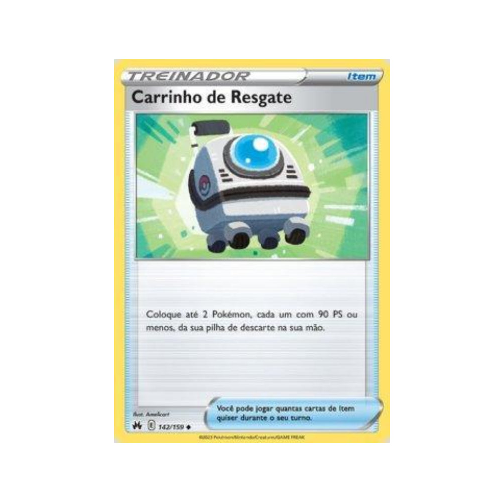 Rescue Carrier 142/159 in Portuguese Crown Zenith Pokémon TCG