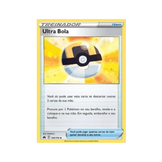 Ultra Ball 146/159 in Portuguese Crown Zenith Pokémon TCG