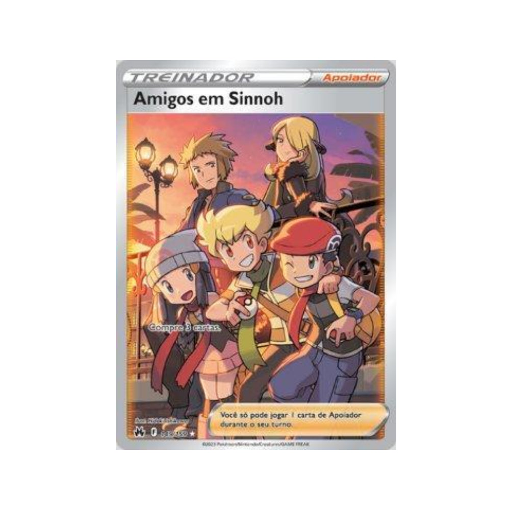 Friends in Sinnoh 149/159 in Portuguese Crown Zenith Pokémon TCG