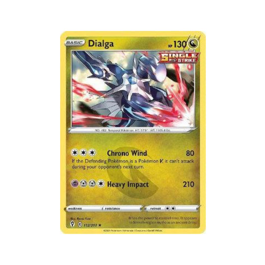 Dialga 112/203 in Portuguese Evolving Skies Pokémon TCG