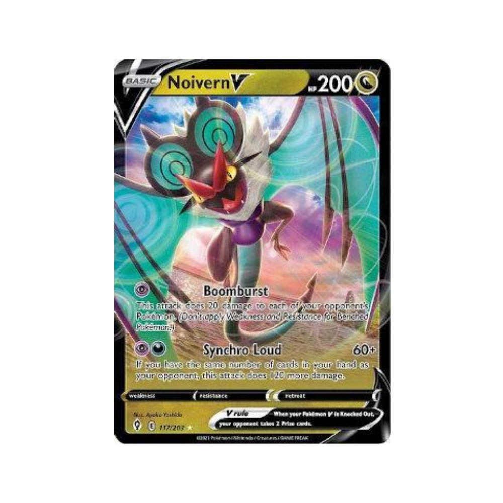 Noivern-V 117/203 in Portuguese Evolving Skies Pokémon TCG