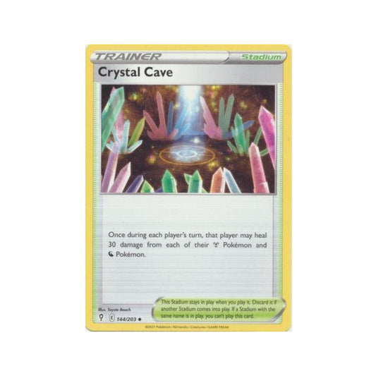 Crystal Cave 144/203 in Portuguese Evolving Skies Pokémon TCG