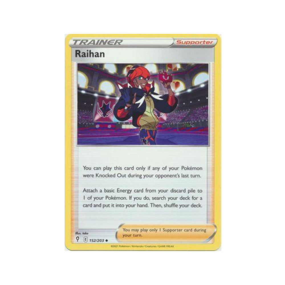 Raihan 152/203 in Portuguese Evolving Skies Pokémon TCG