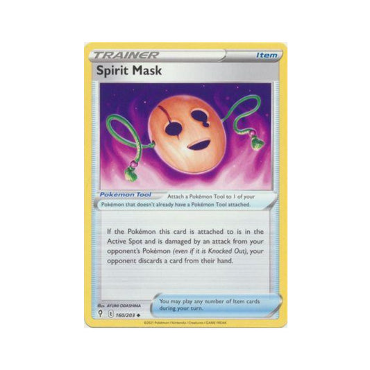 Spirit Mask 160/203 in Portuguese Evolving Skies Pokémon TCG