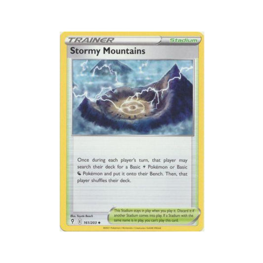 Stormy Mountains 161/203 in Portuguese Evolving Skies Pokémon TCG