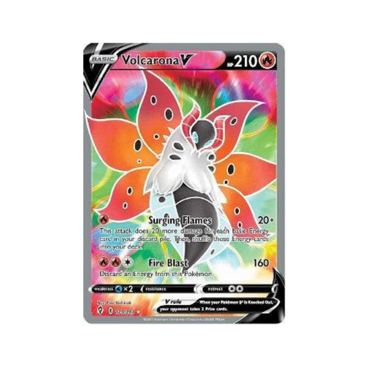 Volcarona-V 170/203 in Portuguese Evolving Skies Pokémon TCG