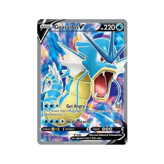 Gyarados-V 171/203 in Portuguese Evolving Skies Pokémon TCG